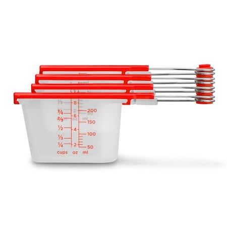 Dreamfarm Dreamfarm Polypropylene Clear/Red Measuring Cup DFLV2430